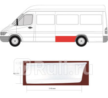 3546566 - Ремонтная арка крыла правая задняя (KLOKKERHOLM) Mercedes Sprinter 901-905 рестайлинг (2000-2006)