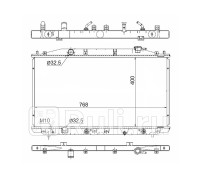 DRM40025 - Радиатор охлаждения (DENSO) Honda Accord 8 (2008-2013)
