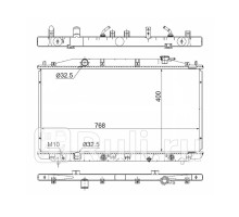DRM40025 - Радиатор охлаждения (DENSO) Honda Accord 8 (2008-2013)