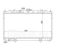 NS0001-16-MT - Радиатор охлаждения (SAT) Nissan Sunny FB15 (1998-2004)