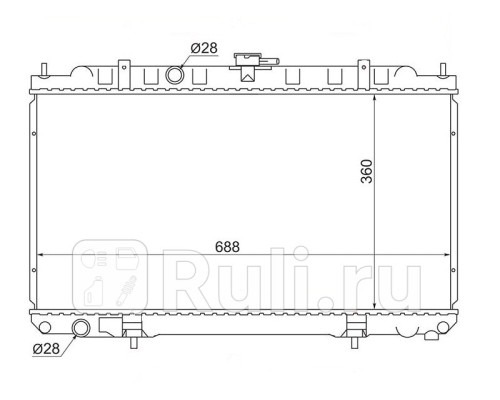 NS0001-16-MT - Радиатор охлаждения (SAT) Nissan Sunny FB15 (1998-2004)