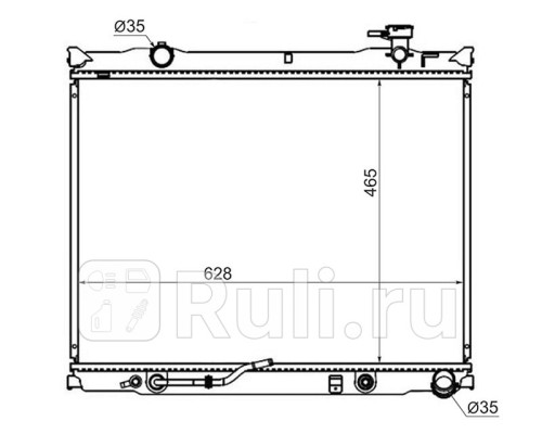 KI0005-2 - Радиатор охлаждения (SAT) Kia Sorento 1 (2006-2009)