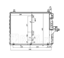 ST-MD55-394-0 - Радиатор кондиционера (SAT) Mercedes W124 (1984-1997)