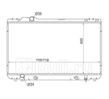 TY0005-D - Радиатор охлаждения (SAT) Toyota Mark2 100 (1996-2002)