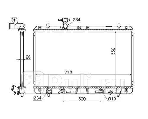 SG-SK0007 - Радиатор охлаждения (SAT) Suzuki Liana (2001-2004)