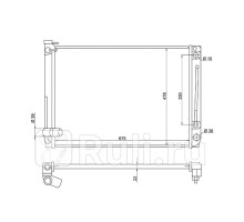TY0015-2 - Радиатор охлаждения (SAT) Toyota Sienna 2 (2006-2010)