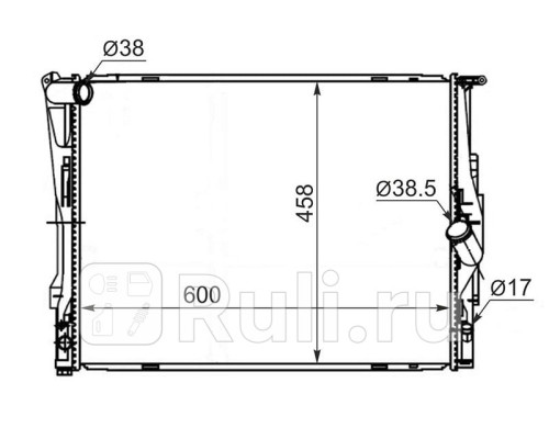 BW0002-05 - Радиатор охлаждения (SAT) BMW E90/E91 (2005-2008)