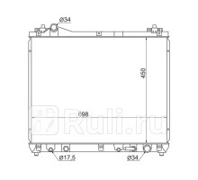 SK0006-H27A-2R - Радиатор охлаждения (SAT) Suzuki Grand Vitara (2005-2015)