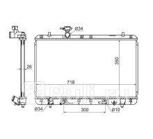 SK0007 - Радиатор охлаждения (SAT) Suzuki Liana (2001-2004)