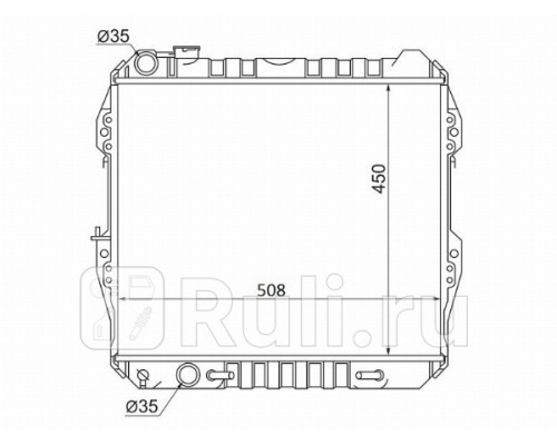 TY0013-D - Радиатор охлаждения (SAT) Toyota 4Runner 130 (1992-1995)