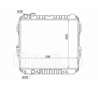 TY0013-D - Радиатор охлаждения (SAT) Toyota Hilux (1992-1994)
