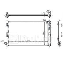 MC0088-07 - Радиатор охлаждения (SAT) Mitsubishi ASX (2010-2016)