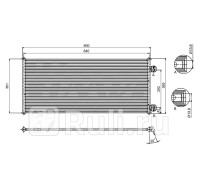ST-FD06-394-0 - Радиатор кондиционера (SAT) Ford Transit 5 (2000-2006)