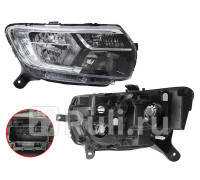 ST-551-11R8R - Фара правая (SAT) Renault Logan 2 рестайлинг (2018-)