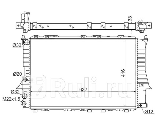 SG-AD0002-MT - Радиатор охлаждения (SAT) Audi 100 C4 (1990-1994)