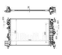 CV0011-1 - Радиатор охлаждения (SAT) Chevrolet Aveo T300 (2011-2015)