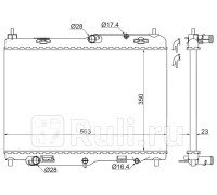 FD0008-09 - Радиатор охлаждения (SAT) Ford Fiesta 6 (2008-2019)