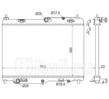 FD0008-09 - Радиатор охлаждения (SAT) Ford Fiesta 6 (2008-2019)