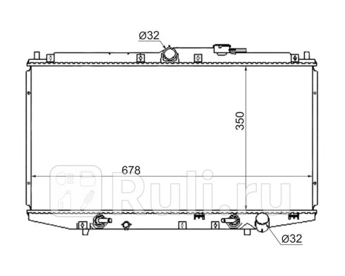 HD0003-CF - Радиатор охлаждения (SAT) Honda Accord 6 CF (1998-2002)