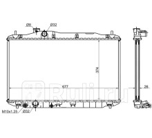 HD0001-FN - Радиатор охлаждения (SAT) Honda Civic 5D (2005-2011)
