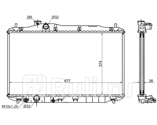 HD0001-FN - Радиатор охлаждения (SAT) Honda Civic 5D (2005-2011)