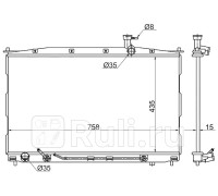 HY0006-2.2D - Радиатор охлаждения (SAT) Hyundai Santa Fe 2 (2006-2012)