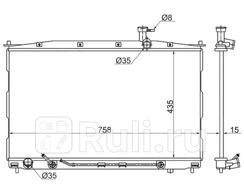 HY0006-2.2D - Радиатор охлаждения (SAT) Hyundai Santa Fe 2 (2006-2012)