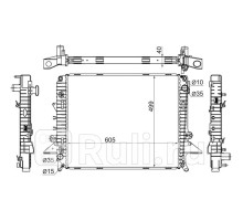 LR0001-04D - Радиатор охлаждения (SAT) Range Rover Sport (2005-2013)