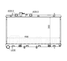 SB0005-3.0 - Радиатор охлаждения (SAT) Subaru Legacy BE/BH (1998-2004)