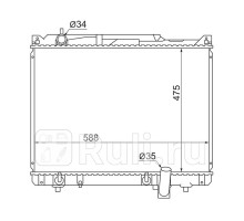 SK0004 - Радиатор охлаждения (SAT) Suzuki Grand Vitara (2003-2006)
