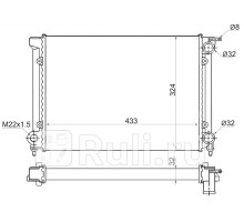 SG-VW00011 - Радиатор охлаждения (SAT) Volkswagen Golf 2 (1983-1992)