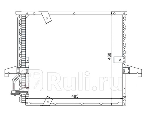 ST-BM36-394-0 - Радиатор кондиционера (SAT) BMW E36 (1990-2000)