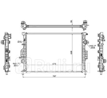 SG-FD0003-07 - Радиатор охлаждения (SAT) Ford S MAX (2006-2010)