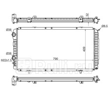 SG-PG0009-94 - Радиатор охлаждения (SAT) Fiat Ducato 230 (1994-2002)