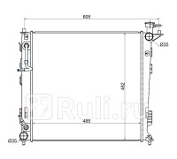 HY0014-2.0D - Радиатор охлаждения (SAT) Hyundai ix35 (2010-2013)