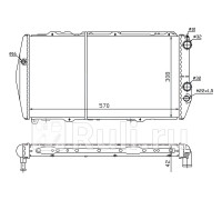 ST-01-0002 - Радиатор охлаждения (SAT) Audi 100 C3 (1982-1991)