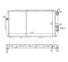 ST-01-0002 - Радиатор охлаждения (SAT) Audi 100 C3 (1982-1991)