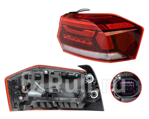 ST-441-20D1R - Фонарь правый задний в крыло (SAT) Volkswagen Polo (2020-2021)