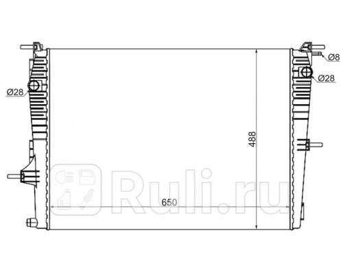 SG-RN0004-09 - Радиатор охлаждения (SAT) Renault Megane 3 (2008-2014)