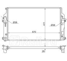 TY0004-40 - Радиатор охлаждения (SAT) Toyota Rav4 (2012-2020)