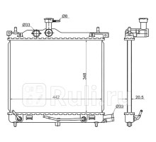 HY0003-I10 - Радиатор охлаждения (SAT) Hyundai i10 (2013-2016)