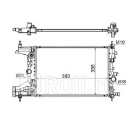 SG-CH0006 - Радиатор охлаждения (SAT) Chevrolet Cruze (2009-2015)