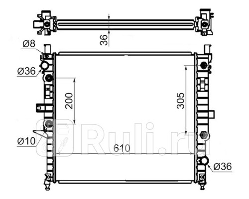MB0005 - Радиатор охлаждения (SAT) Mercedes W163 (1997-2005)
