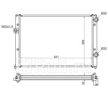 VW0002 - Радиатор охлаждения (SAT) Volkswagen Passat B4 (1993-1996)