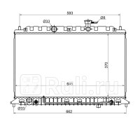 KI0004-05 - Радиатор охлаждения (SAT) Kia Rio 2 (2005-2011)