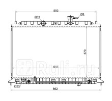 KI0004-05 - Радиатор охлаждения (SAT) Kia Rio 2 (2005-2011)