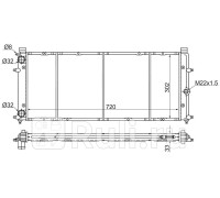 SG-VW00T4 - Радиатор охлаждения (SAT) Volkswagen Transporter T4 (1990-2003)