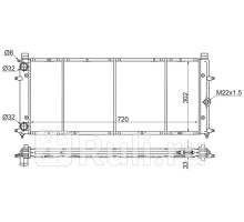 SG-VW00T4 - Радиатор охлаждения (SAT) Volkswagen Transporter T4 (1990-2003)