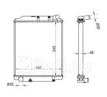 TY0072-1 - Радиатор охлаждения (SAT) Toyota Dyna (2004-2006)