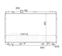 TY0005-100 - Радиатор охлаждения (SAT) Toyota Cresta 100 (1996-2001)
